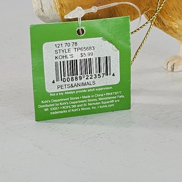 St Nicholas Square Boxer Dog Christmas Ornament New With Tag - Picture 6 of 7